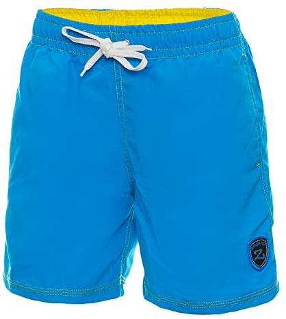 Zagano Badbyxor pojkar, snabbtorkande badshorts, badbyxor, sportbyxor, pojkar, barn, badmode, storlek 128–164, Azurblå, 140