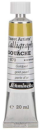 Schmincke – Calligraphy Gouache - feinste Kalligraphie-Gouache, Goldperl - 20 ml