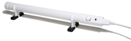 Hylite HHT210 Tubular Heater with Built-In Thermostat 120W Slimline 1m Long - White