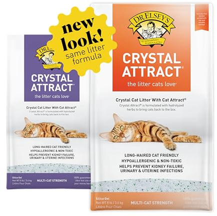 Dr. Elsey's Crystal Attract Silica Cat Litter, 8lbs