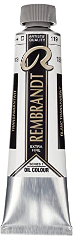 Rembrandt Tubetti di colori ad olio 40 ml Bianco trasparente (olio di cartamo) 119 (01051192)