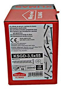 Rigipsschrauben Schnellbauschrauben 3,5 x 55-500 Stück Grobgewinde Gipskartonschrauben PH2