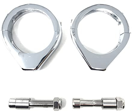 Alchemy Parts Motorrad Chrom Blinker/Blinker Austausch Klammergabel Klammern 39mm