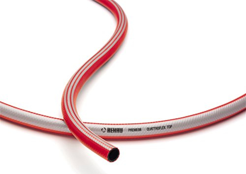 REHAU 10973961600 Premium Gartenschlauch Quattroflex Top 1/2 Zoll, Länge 20 Meter, Rot, 13 mm