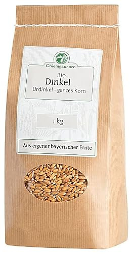 Chiemgaukorn Bio Dinkel Ganzes Korn 1 kg, Urdinkel