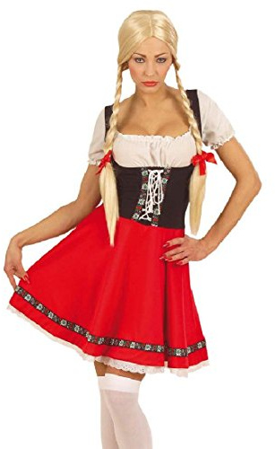 W WIDMANN MILANO Party Fashion - Costume Bavaroise, Heidi, robe traditionnelle, fête de la bière, fête populaire, déguisements de carnaval