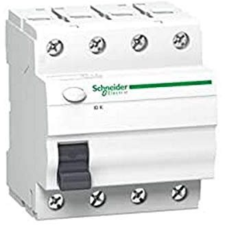 Schneider Electric A9Z05463 Interruptor Diferencial, 4P, 63A, 30Ma, Clase Ac