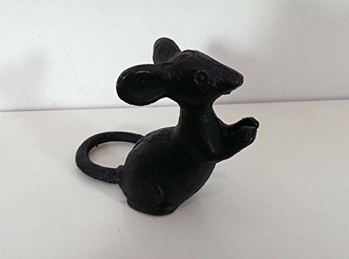 Stone the Crows Cast Iron Mouse Ornament 9cm. Great fir a Cheeseboard