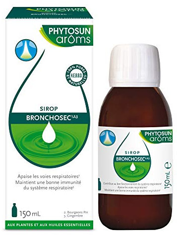 Phytosun Arôms - Sirop Bronchosec (1),(2),(3) aux Plantes et aux Huiles Essentielles - 150 ml