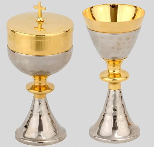Holyart Calice et ciboire bicolore argent, Ciboire