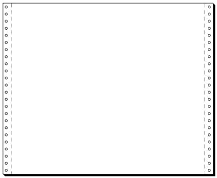 SIGEL Endlospapier 12 Zoll x 375 mm A3 quer 60 g 2000 Blatt | 12368, 1fach Längsperforation, Druckerpapier