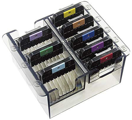 Metal attachment comb set 8pcs snap-on