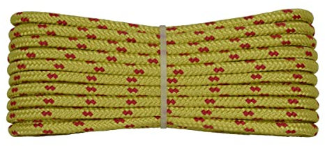 006006152 Treccia surf gialla, 4 mm - 30 mt, Corda intrecciata multiuso resistente ai raggi U.V. e all'abrasione, per attività all'aperto, giardino, mare, guinzagli e fai da te, rottura 175 kg