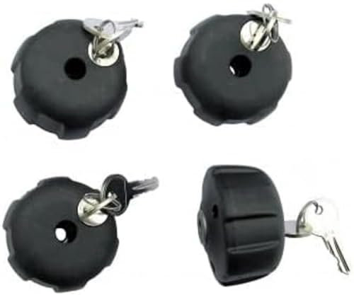 Peruzzo 365/4 - Pomello antifurto con chiave per portabici, 1 unit