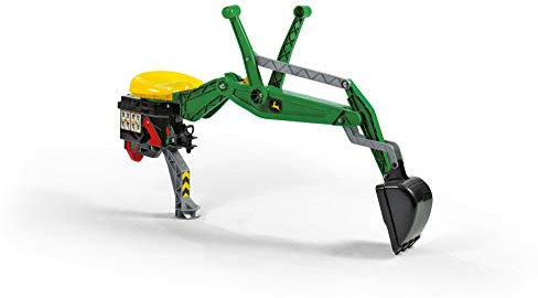 Rolly Toys S2640935 rollyBackhoe John Deere (Heckbagger für RollyToys Fahrzeuge, für Kinder von 2,5 bis 10 Jahre, Aufsitzversion) 409358