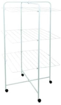 MSV Stendibiancheria Torre 3 Livelli 23M Acciaio Bianco