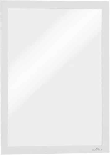 Durable 488202 inforam Duraframe A4, självhäftande magnetram, 10-pack, vit