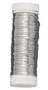 Rayher 2425800 Silberdraht mit Kupferkern, 0,25 mm ø, Kunststoffspule 100 m im SB-Beutel, nickelfrei, Silberdraht zum Basteln, Bindedraht, Wickeldraht, Schmuckdraht