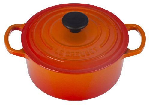 Le Creuset Signature Ofenofen, Gusseisen, rund, emailliert, 2 l 2 Quart flame
