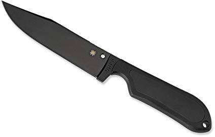 Spyderco, 465009 utomhuskniv, Street Bowie, blad: 12,7 cm, svart, jaktkniv, skida