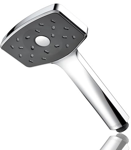 Methven Waipori Satinjet Shower Head Handset Chrome Finish Twin-Jet Technology Perfect for Low - High Pressure | Increased Money & Water Saving ECO Performance (WAHPCPUK)
