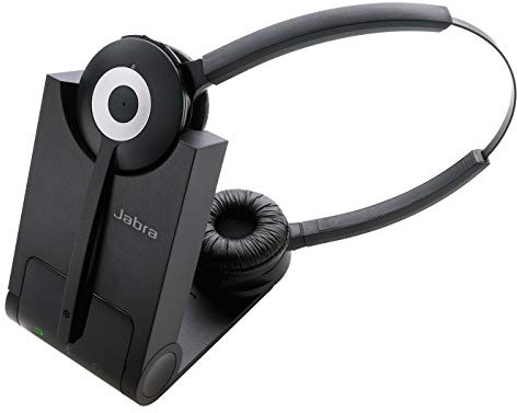 Jabra Pro 930 - Dúo auricular inalámbrico, con micrófono DECT para softphone, versión para el Reino Unido