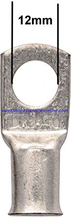 Copper Tube Terminals Pack of 5 70mm² x 12mm Used for Cable Ends, Battery Eyelets, Lug Ends and Soldered Terminals