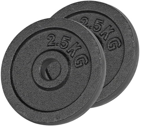 Sport-Tec Hantelscheibe aus Gußeisen 0,5kg bis 20kg, Bohrung Ø 3cm, Stück