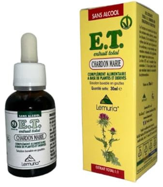 Lemuria - Cardo Mariano - Favorisce la Funzionalità Digestiva ed Epatica - Integratore Alimentare a Base di Piante e Derivati - 30 ml - Made in Italy