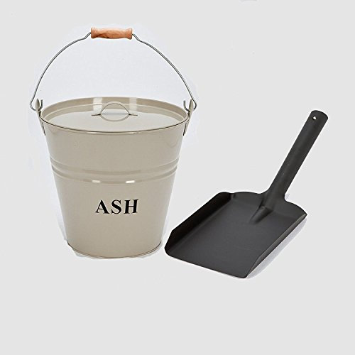 INGLENOOK PREMIUM ASH BUCKET WITH LID + 5 INCH BLACK SHOVEL
