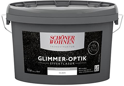 Glimmer-Optik Effektlasur Schöner Wohnen Granat 1 l