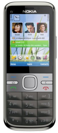Nokia C5-00, 5MP , 1GHz, Handy, warm grey EU ohne Simlock, ohne Branding, ohne Vertra