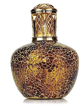ASHLEIGH & BURWOOD | Fragrance Lamp -Tropical Sunset | Large | Over 40 Minutes Burn Time| Hand Crafted | Gold