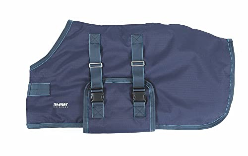 Shires - Tempest Original Weidedecke für Fohlen (85cm) (Marineblau/Türkis)
