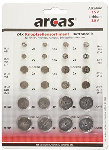 Assortiment de 24 Piles Bouton