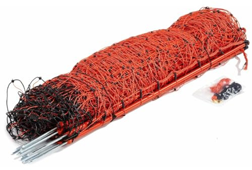 27251,AKO,1 Stück,AKO OviNet,mobiles Weidenetz,Elektrozaun Schafe,Einzelspitze,orange,50m x 90cm,Schafe, Ziegen,27301,3 Jahre Garantie auf UV-Stabilität,Made in the EU