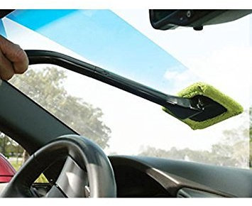 New Microfiber Cloth /Spray Windscreen Car Van Glass Cleaner Demister Wiper Detachable Handle