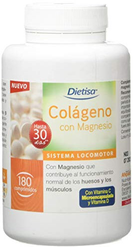 Dielisa Colágeno con Magnesio – 180 comprimidos (144 g) | Con Vitaminas C y D | Hasta 30 días
