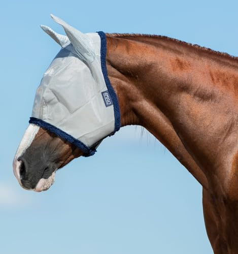 Horseware Amigo Fliegenmaske, silver-navy