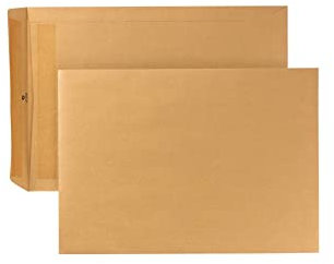 POSTHORN Versandtasche B4 (250 Stück), selbstklebende Versandtaschen ohne Fenster, braune Versandtaschen für die tägliche Korrespondenz, Geschäftspost und Co., 353 x 250 mm, 110g/m²