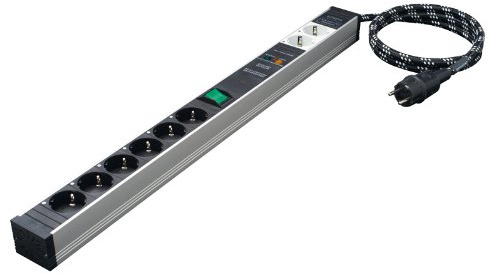In-akustik Referenz AC-2502-SF8 Netzleiste (8-Fach, 3X 2,5qmm 3,0 m