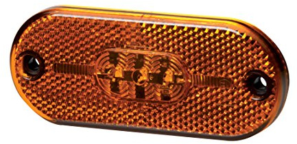 HELLA VALUEFIT 2PS 357 009-001 Luz de delimitación lateral - LED - 12V - Conexión roscada/montaje exterior - Color de tulipa: amarillo - Cable: 150mm - izquierda/derecha - Cant.: 1