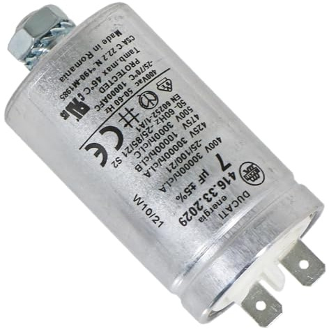 SPARES2GO Condensateur pour sèche-linge Hotpoint (7UF)
