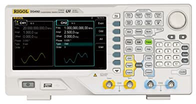 RIGOL DG4062 Función-Arbitrario -Generador de forma de onda, 60MHz, 500MSa/s, 2 canales, -115dBc/Hz ruido de fase, 14 bits, 3 años de garantía gratis
