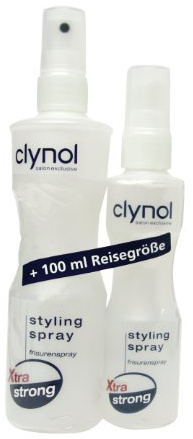 Clynol Frisuren-Spray extra strong, 200 ml plus 100 ml Reisegröße