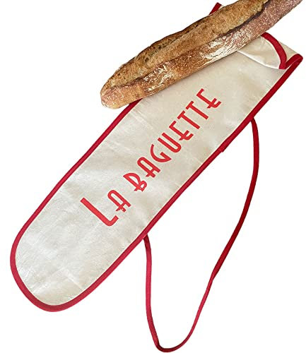 SACASAC Sac à Baguette - Protection - Anse de transport - 75 X 19 cm. 100% coton - Création française