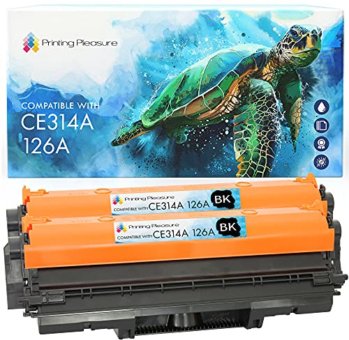 Printing Pleasure 2X Trommeleinheit kompatibel zu CE314A 126A für HP Colour LaserJet CP1025 CP1025NW CP1020 M175a M175nw Pro 100 M175 MFP M175A M175NW M275 TopShot M275 - hohe Kapazität