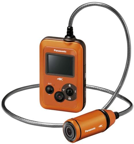 Panasonic HX-A500E-D - Videocámara portátil (9 MP, Pantalla de 1.5, estabilizador), Naranja