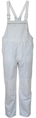 Carson Classic Workwear Arbeitslatzhose aus reiner Baumwolle, 1 Stück, 50, weiß, KTH26.W