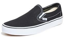 Vans U Classic Slip On, Sneaker Unisex, Nero (Black/White/White), 39